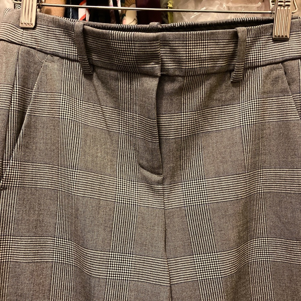 JCrew Plaid Gray Pants